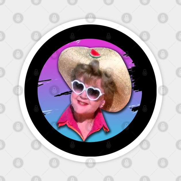 Jessica Fletcher- Retro Brush Paint Magnet by Hursed